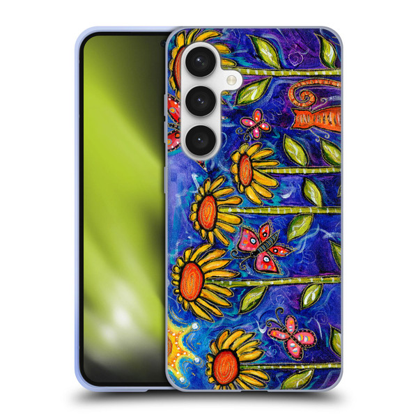 Wyanne Nature 2 Sundown Sunflowers Soft Gel Case for Samsung Galaxy S24 5G