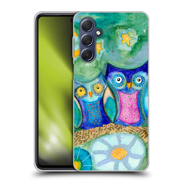 Wyanne Owl Pair of Birds Soft Gel Case for Samsung Galaxy M54 5G