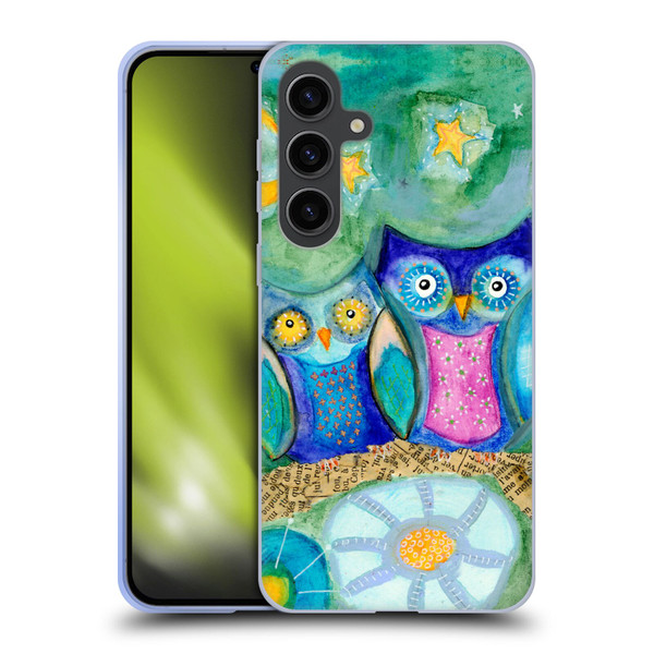 Wyanne Owl Pair of Birds Soft Gel Case for Samsung Galaxy S24+ 5G