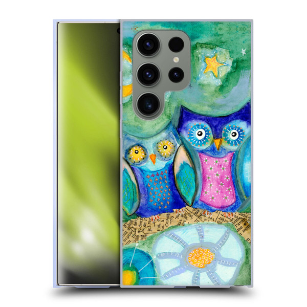 Wyanne Owl Pair of Birds Soft Gel Case for Samsung Galaxy S24 Ultra 5G