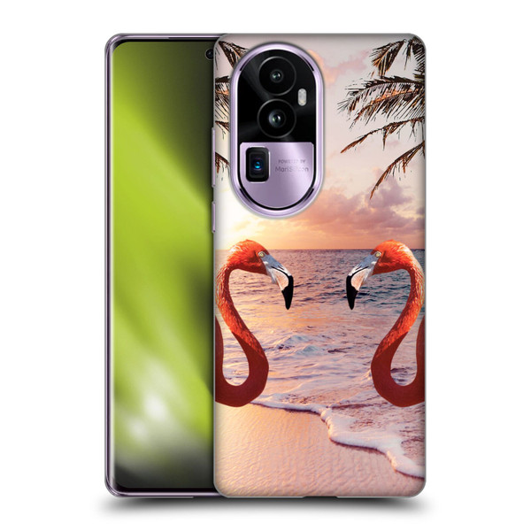 Random Galaxy Mixed Designs Flamingos & Palm Trees Soft Gel Case for OPPO Reno10 Pro+