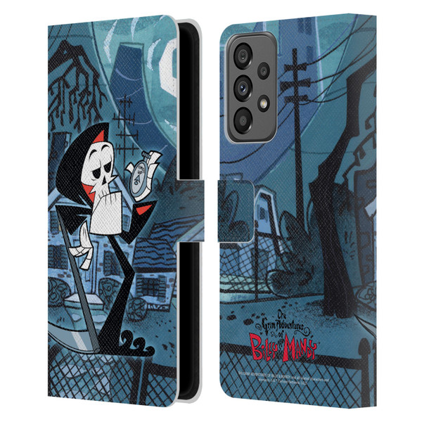 The Grim Adventures of Billy & Mandy Graphics Grim Leather Book Wallet Case Cover For Samsung Galaxy A73 5G (2022)