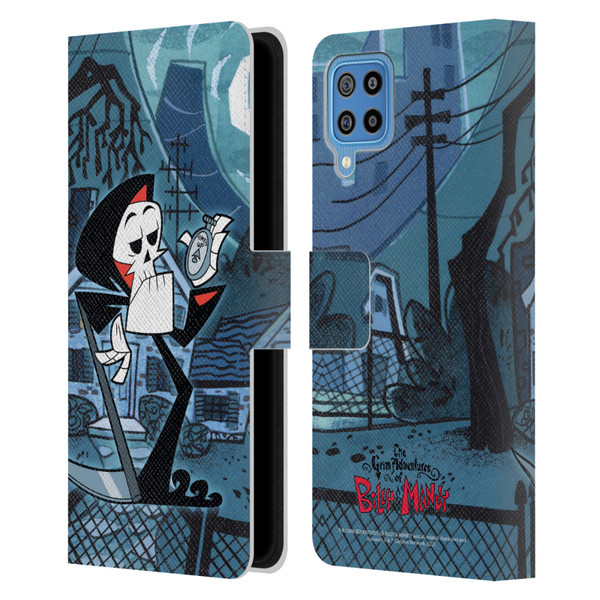The Grim Adventures of Billy & Mandy Graphics Grim Leather Book Wallet Case Cover For Samsung Galaxy F22 (2021)