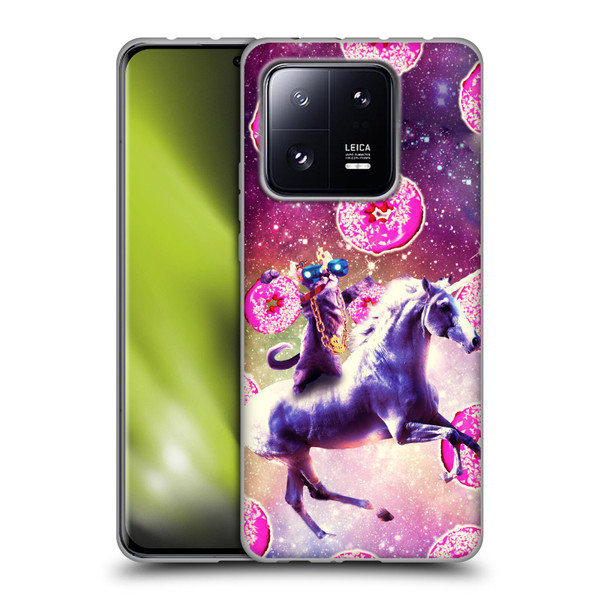 Random Galaxy Mixed Designs Thug Cat Riding Unicorn Soft Gel Case for Xiaomi 13 Pro 5G
