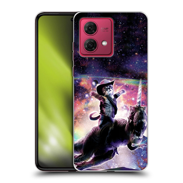 Random Galaxy Space Cat Dinosaur Unicorn Soft Gel Case for Motorola Moto G84 5G