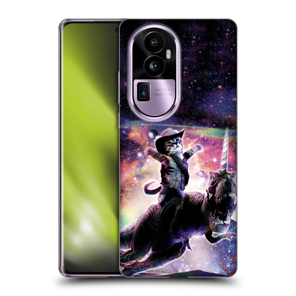 Random Galaxy Space Cat Dinosaur Unicorn Soft Gel Case for OPPO Reno10 Pro+