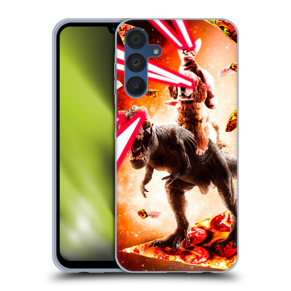 Random Galaxy Space Cat Dinosaur & Dog Lazer Eye Soft Gel Case for Samsung Galaxy A15