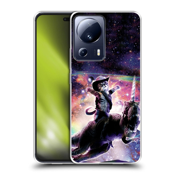 Random Galaxy Space Cat Dinosaur Unicorn Soft Gel Case for Xiaomi 13 Lite 5G
