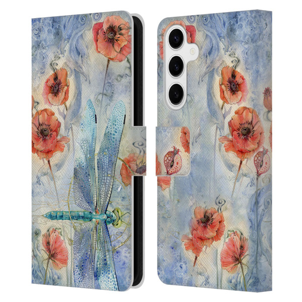 Stephanie Law Immortal Ephemera When Flowers Dream Leather Book Wallet Case Cover For Samsung Galaxy S24+ 5G