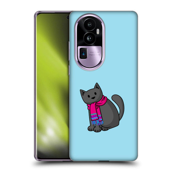 Beth Wilson Doodlecats Cold In A Scarf Soft Gel Case for OPPO Reno10 Pro+