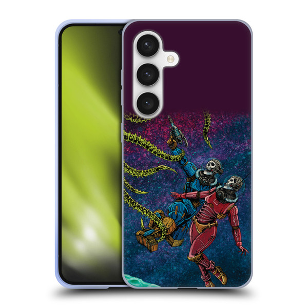 David Lozeau Colourful Grunge Astronaut Space Couple Love Soft Gel Case for Samsung Galaxy S24 5G