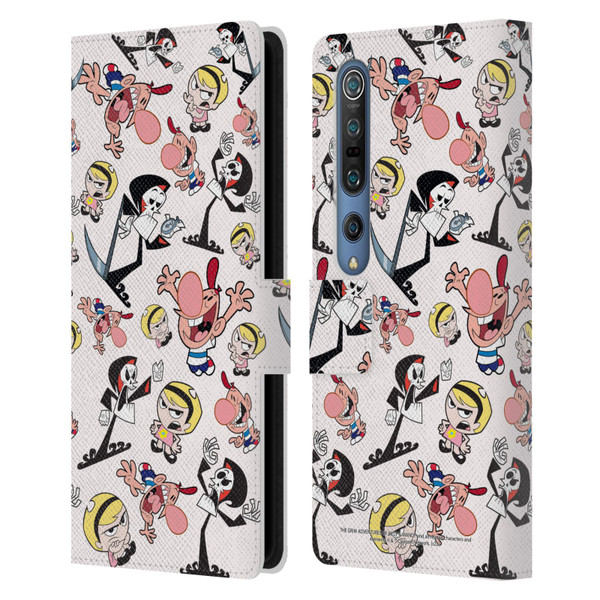 The Grim Adventures of Billy & Mandy Graphics Icons Leather Book Wallet Case Cover For Xiaomi Mi 10 5G / Mi 10 Pro 5G