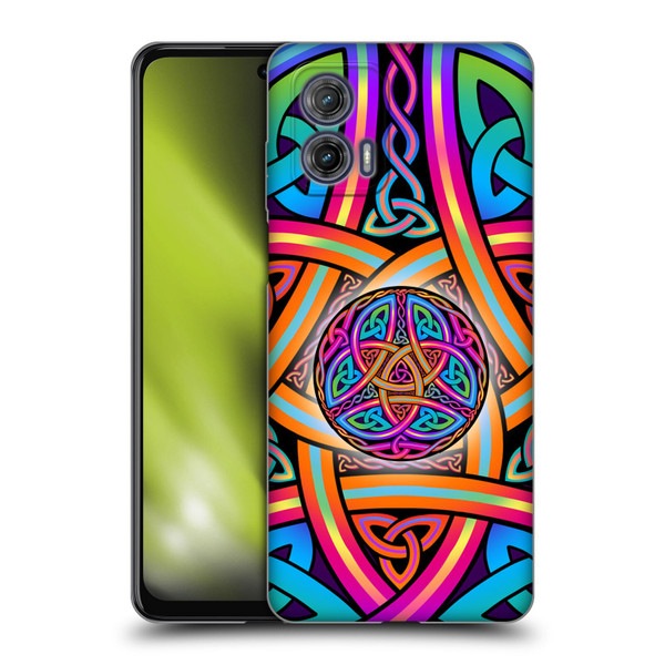 Beth Wilson Rainbow Celtic Knots Divine Soft Gel Case for Motorola Moto G73 5G