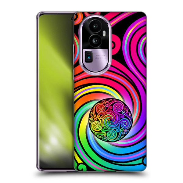 Beth Wilson Rainbow Celtic Knots Spirals Soft Gel Case for OPPO Reno10 Pro+