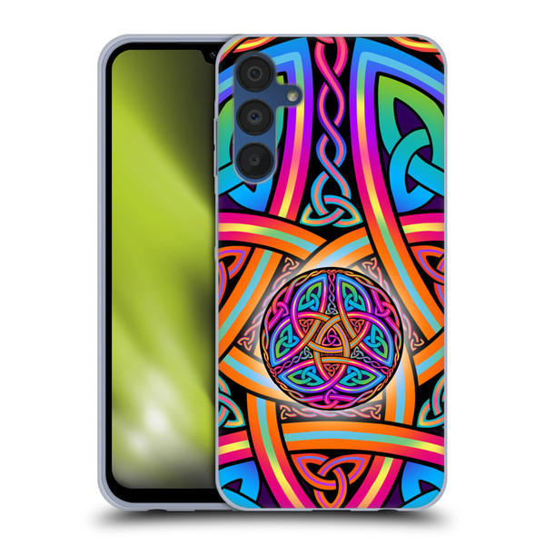 Beth Wilson Rainbow Celtic Knots Divine Soft Gel Case for Samsung Galaxy A15