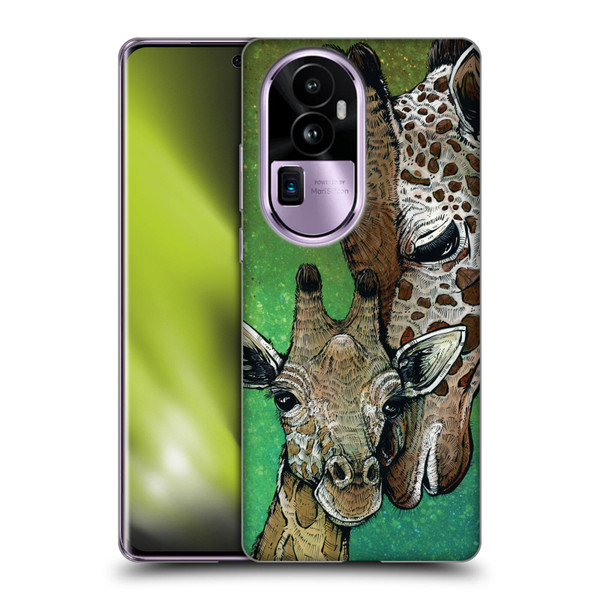 David Lozeau Colourful Art Giraffe Soft Gel Case for OPPO Reno10 Pro+