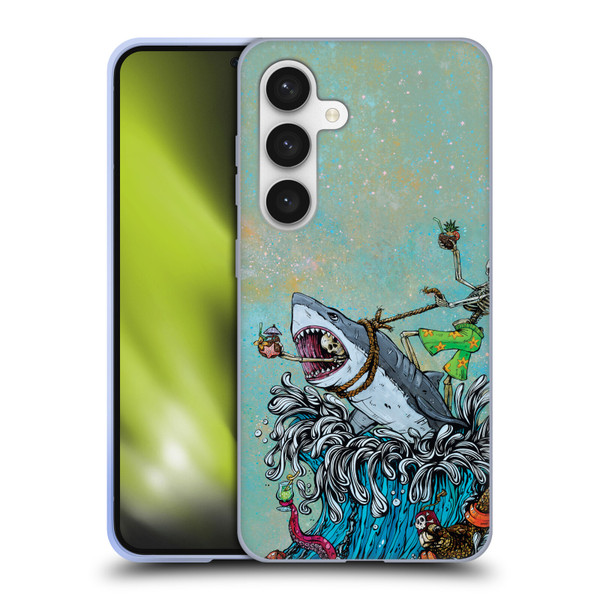 David Lozeau Colourful Art Surfing Soft Gel Case for Samsung Galaxy S24 5G