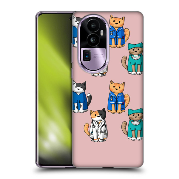 Beth Wilson Doodle Cats 2 Professionals Soft Gel Case for OPPO Reno10 Pro+