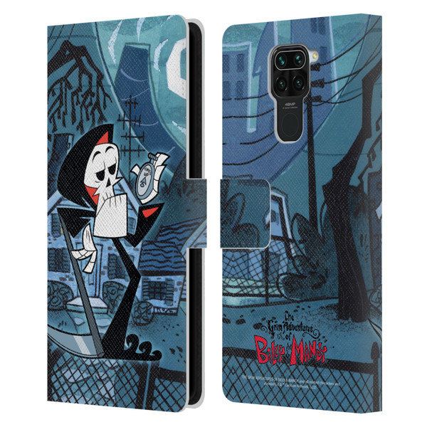 The Grim Adventures of Billy & Mandy Graphics Grim Leather Book Wallet Case Cover For Xiaomi Redmi Note 9 / Redmi 10X 4G