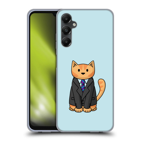 Beth Wilson Doodle Cats 2 Business Suit Soft Gel Case for Samsung Galaxy A05s