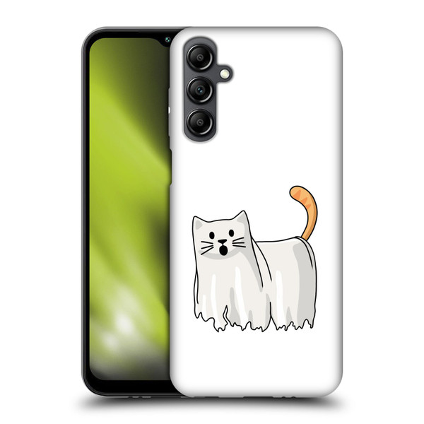 Beth Wilson Doodle Cats 2 Halloween Ghost Soft Gel Case for Samsung Galaxy M14 5G