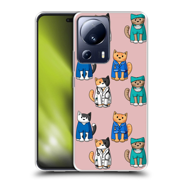 Beth Wilson Doodle Cats 2 Professionals Soft Gel Case for Xiaomi 13 Lite 5G