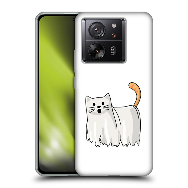 Beth Wilson Doodle Cats 2 Halloween Ghost Soft Gel Case for Xiaomi 13T 5G / 13T Pro 5G