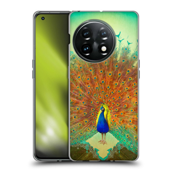 Duirwaigh Animals Peacock Soft Gel Case for OnePlus 11 5G