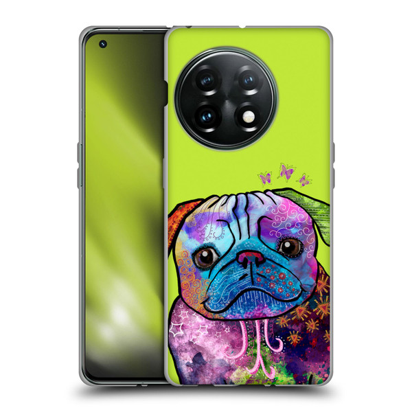 Duirwaigh Animals Pug Dog Soft Gel Case for OnePlus 11 5G