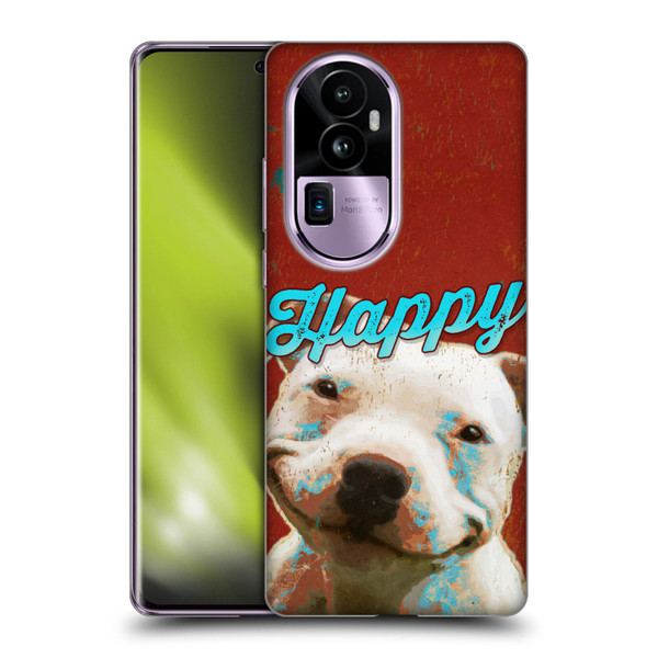 Duirwaigh Animals Pitbull Dog Soft Gel Case for OPPO Reno10 Pro+