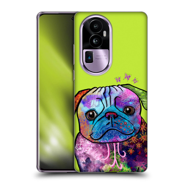 Duirwaigh Animals Pug Dog Soft Gel Case for OPPO Reno10 Pro+