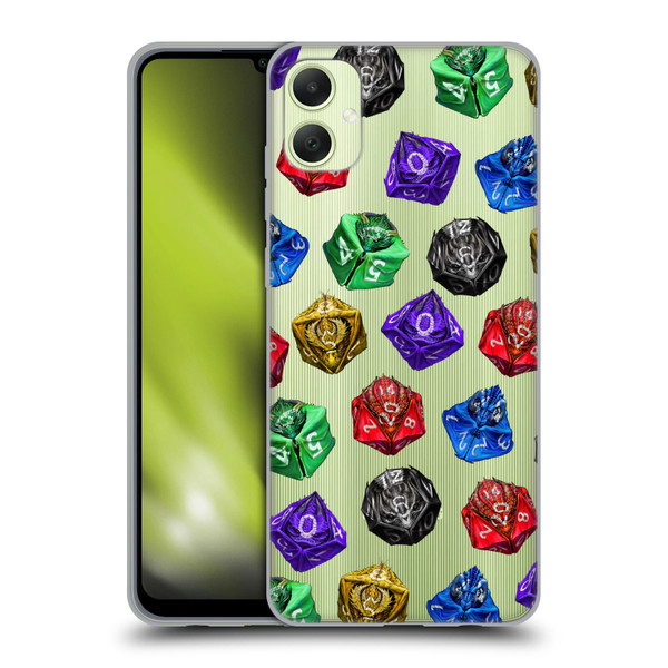 Stanley Morrison Art Six Dragons Gaming Dice Set Soft Gel Case for Samsung Galaxy A05