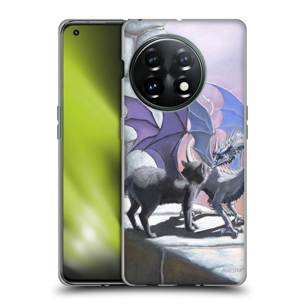 Stanley Morrison Dragons 2 Black Winged Cat Soft Gel Case for OnePlus 11 5G