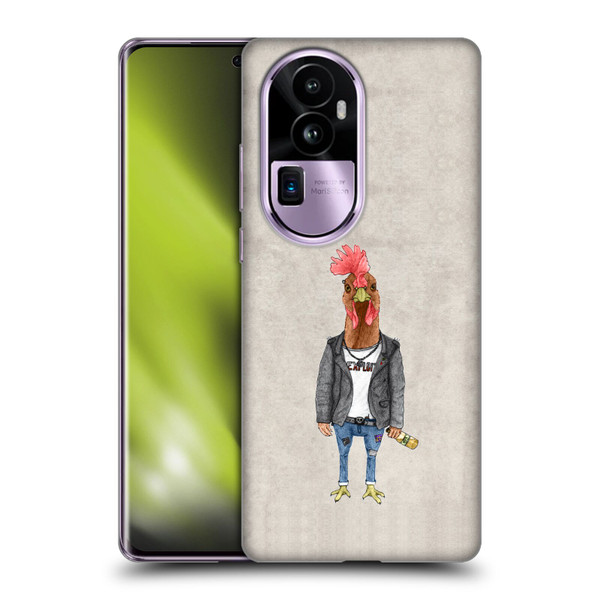 Barruf Animals Punk Rooster Soft Gel Case for OPPO Reno10 Pro+