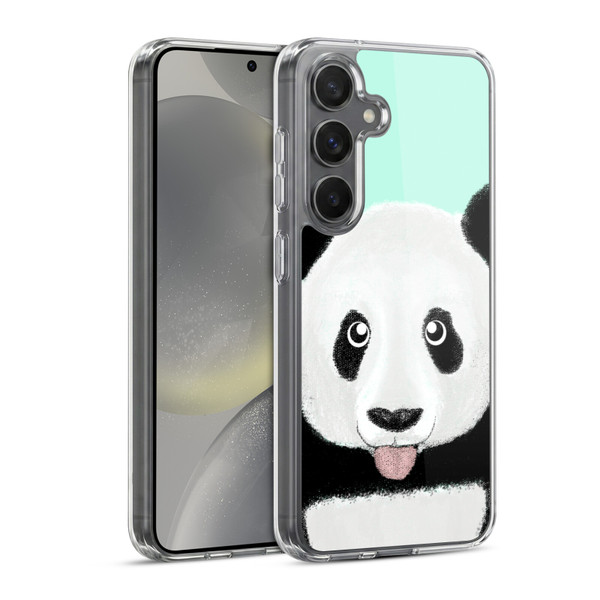 Barruf Animals The Cute Panda Soft Gel Case for Samsung Galaxy S24 5G & MagSafe