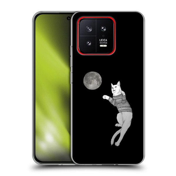 Barruf Animals Cat-ch The Moon Soft Gel Case for Xiaomi 13 5G