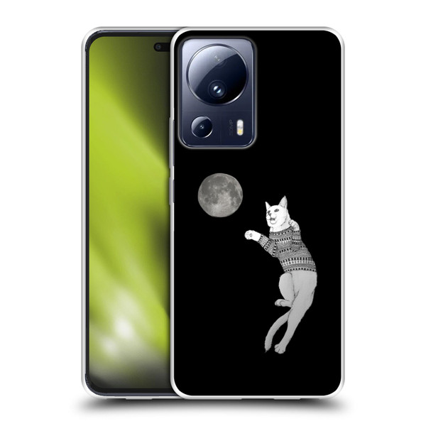 Barruf Animals Cat-ch The Moon Soft Gel Case for Xiaomi 13 Lite 5G