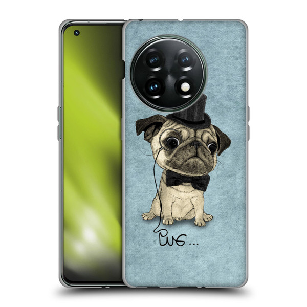 Barruf Dogs Gentle Pug Soft Gel Case for OnePlus 11 5G
