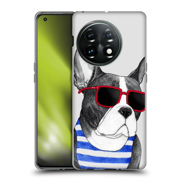 Barruf Dogs Frenchie Summer Style Soft Gel Case for OnePlus 11 5G