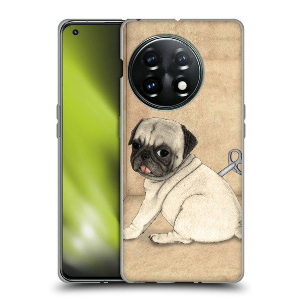 Barruf Dogs Pug Toy Soft Gel Case for OnePlus 11 5G
