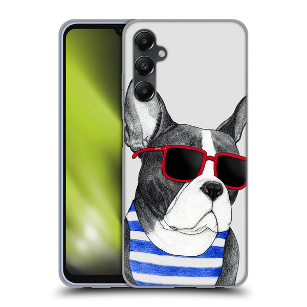 Barruf Dogs Frenchie Summer Style Soft Gel Case for Samsung Galaxy A05s