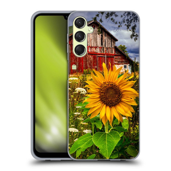 Celebrate Life Gallery Florals Barn Meadow Flowers Soft Gel Case for Samsung Galaxy A24 4G / Galaxy M34 5G