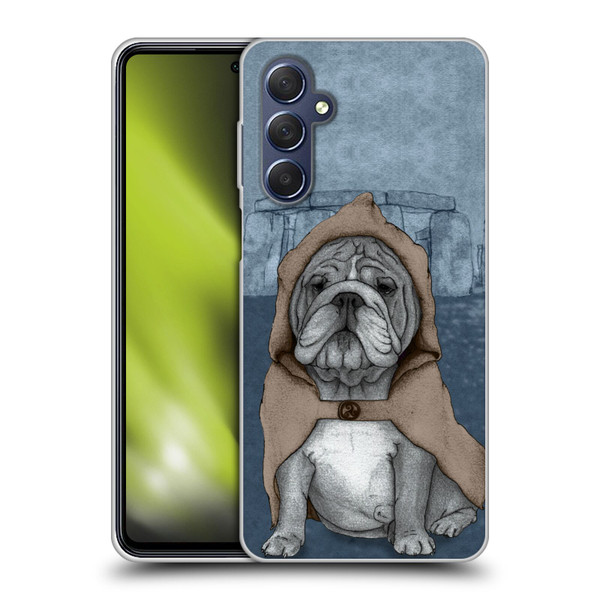 Barruf Dogs English Bulldog Soft Gel Case for Samsung Galaxy M54 5G