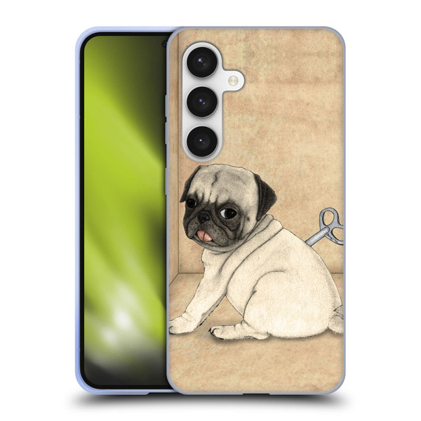 Barruf Dogs Pug Toy Soft Gel Case for Samsung Galaxy S24 5G