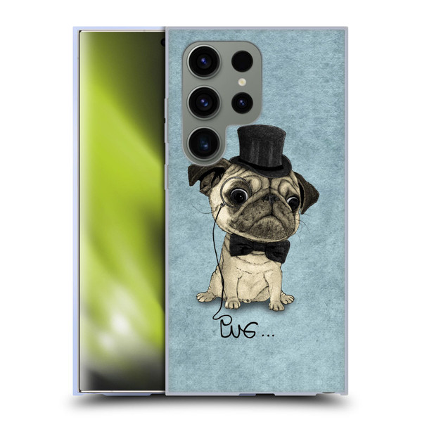 Barruf Dogs Gentle Pug Soft Gel Case for Samsung Galaxy S24 Ultra 5G