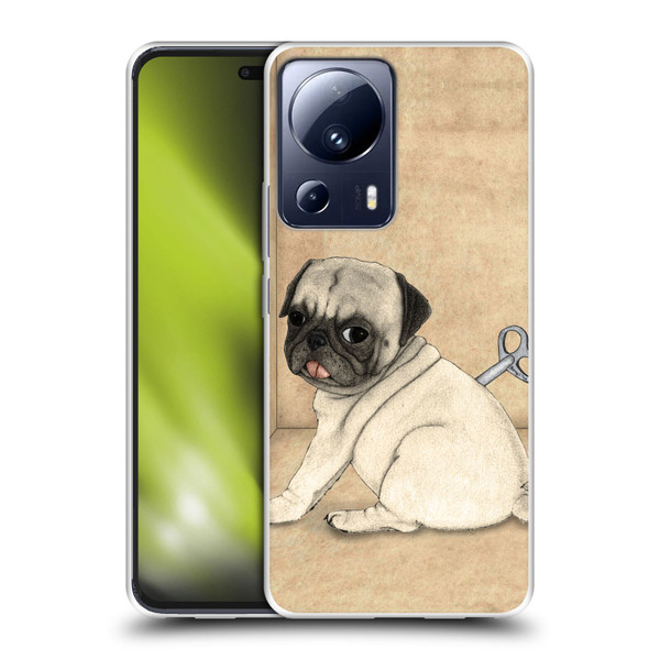 Barruf Dogs Pug Toy Soft Gel Case for Xiaomi 13 Lite 5G