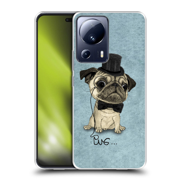 Barruf Dogs Gentle Pug Soft Gel Case for Xiaomi 13 Lite 5G