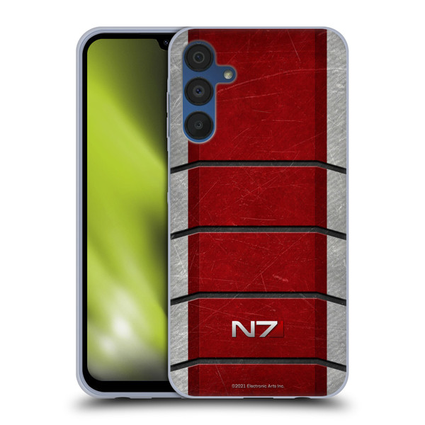 EA Bioware Mass Effect Graphics N7 Logo Armor Soft Gel Case for Samsung Galaxy A15 & MagSafe