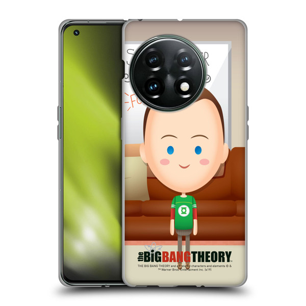 The Big Bang Theory Character Art Sheldon Soft Gel Case for OnePlus 11 5G
