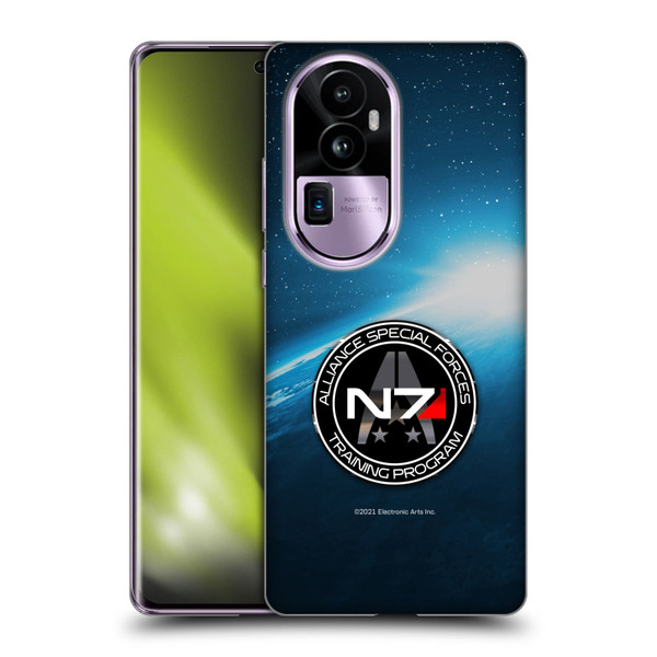 EA Bioware Mass Effect 3 Badges And Logos N7 Training Program Soft Gel Case for OPPO Reno10 Pro+